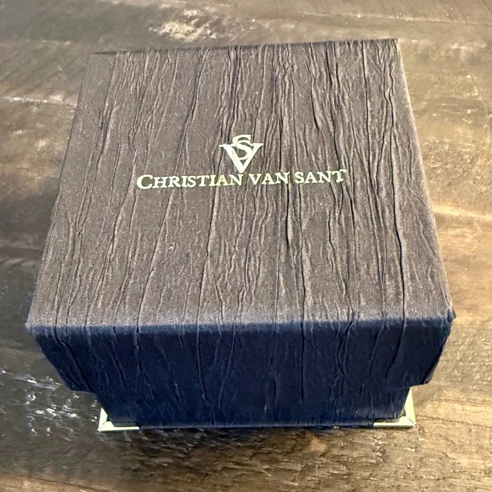 Christian Van Sant CV0743 Montego Skeleton Automatic Watch Rose Gold Blue Bezel